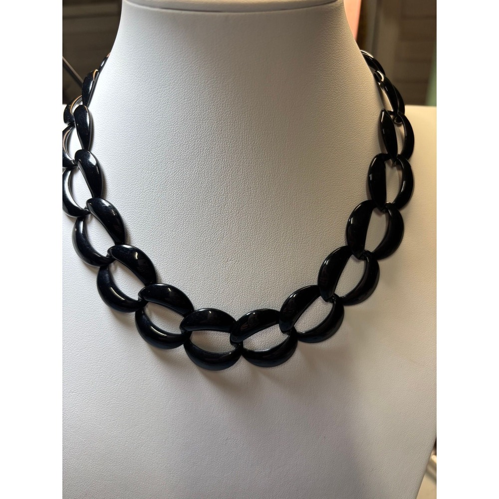 #58. Black Chunky Chain Link Necklace